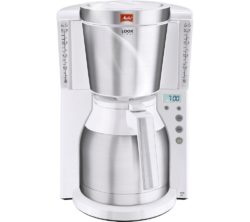 MELITTA Look IV Therm Timer Filter Coffee Machine - White & Stainless Steel